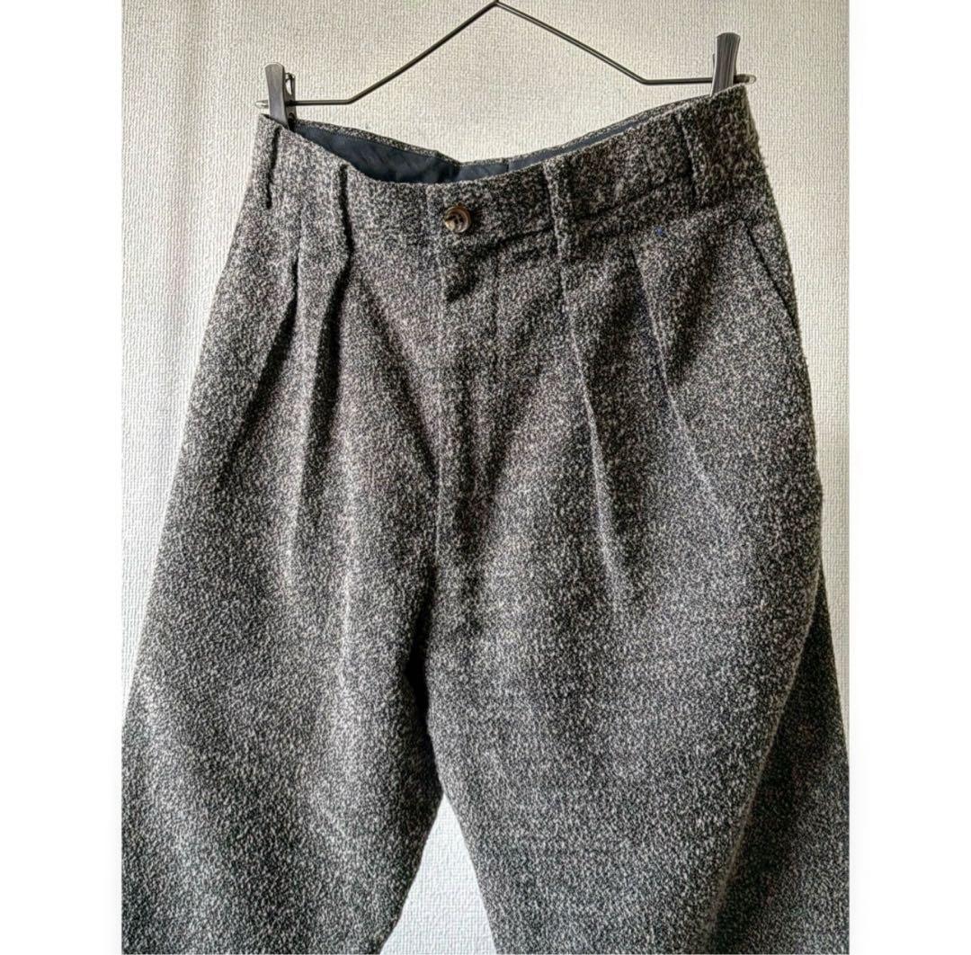 2000A/W issey miyake \"毛足長め起毛\" グレー スラックス