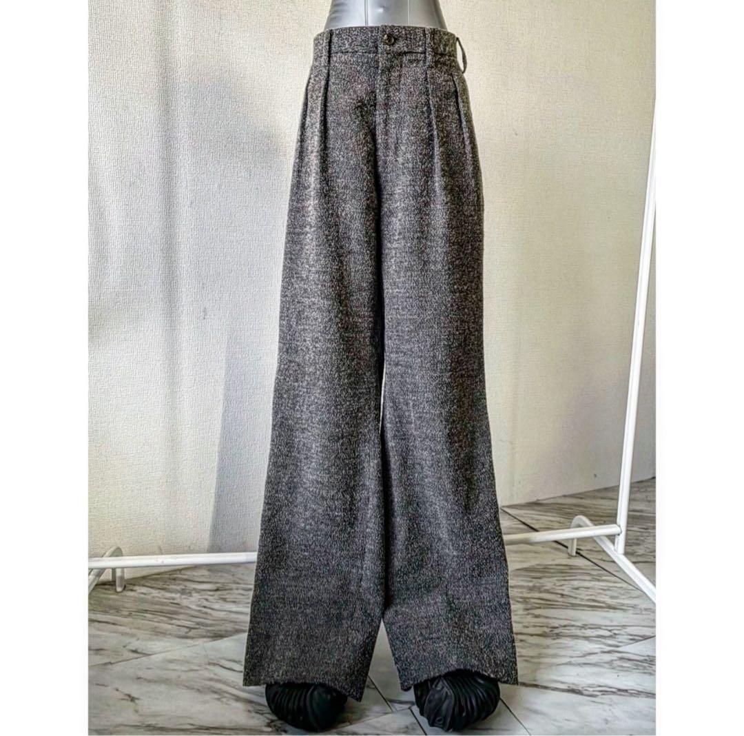 2000A/W issey miyake \"毛足長め起毛\" グレー スラックス