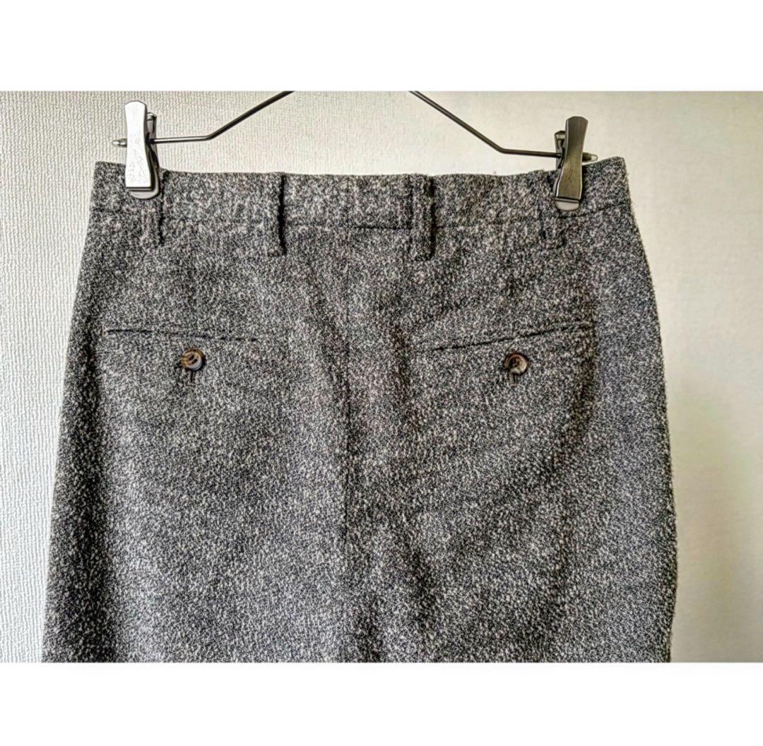 2000A/W issey miyake \"毛足長め起毛\" グレー スラックス