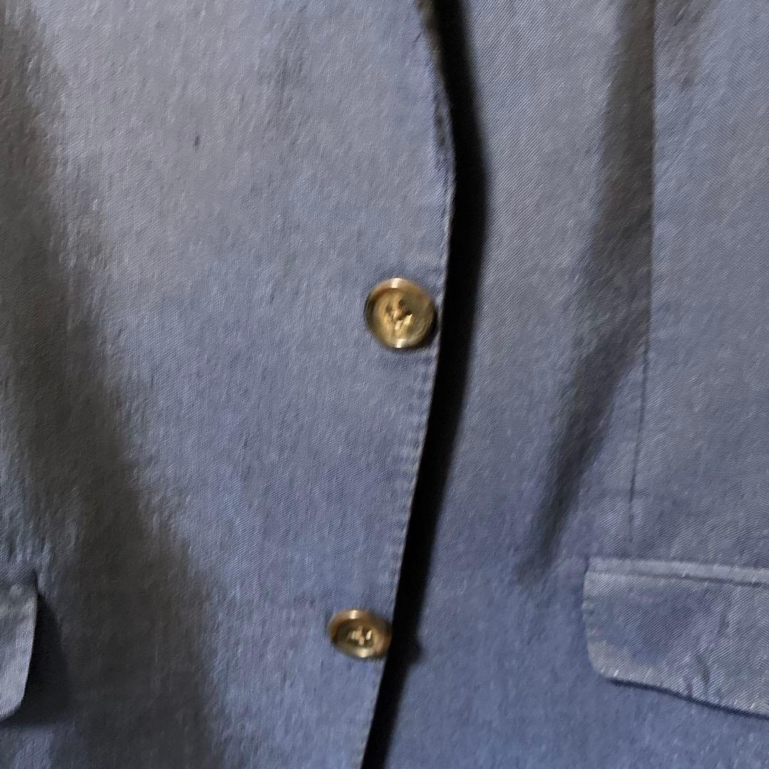 エトロ　ネイビー テーラードジャケット