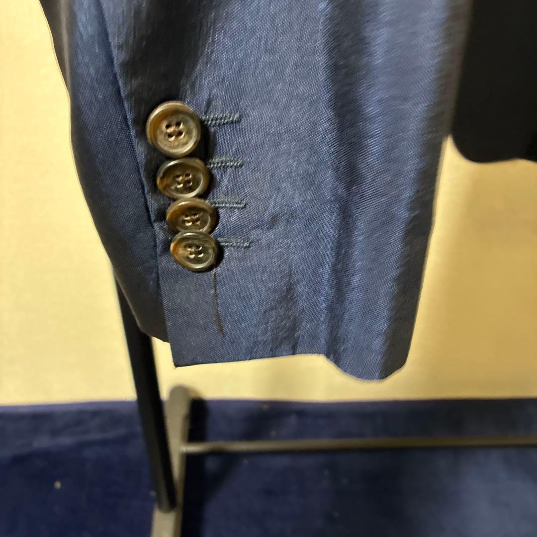 エトロ　ネイビー テーラードジャケット