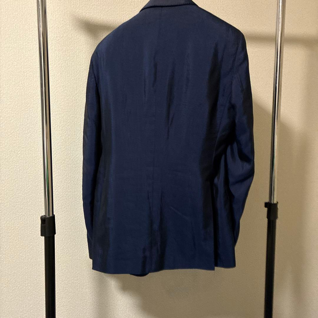 エトロ　ネイビー テーラードジャケット