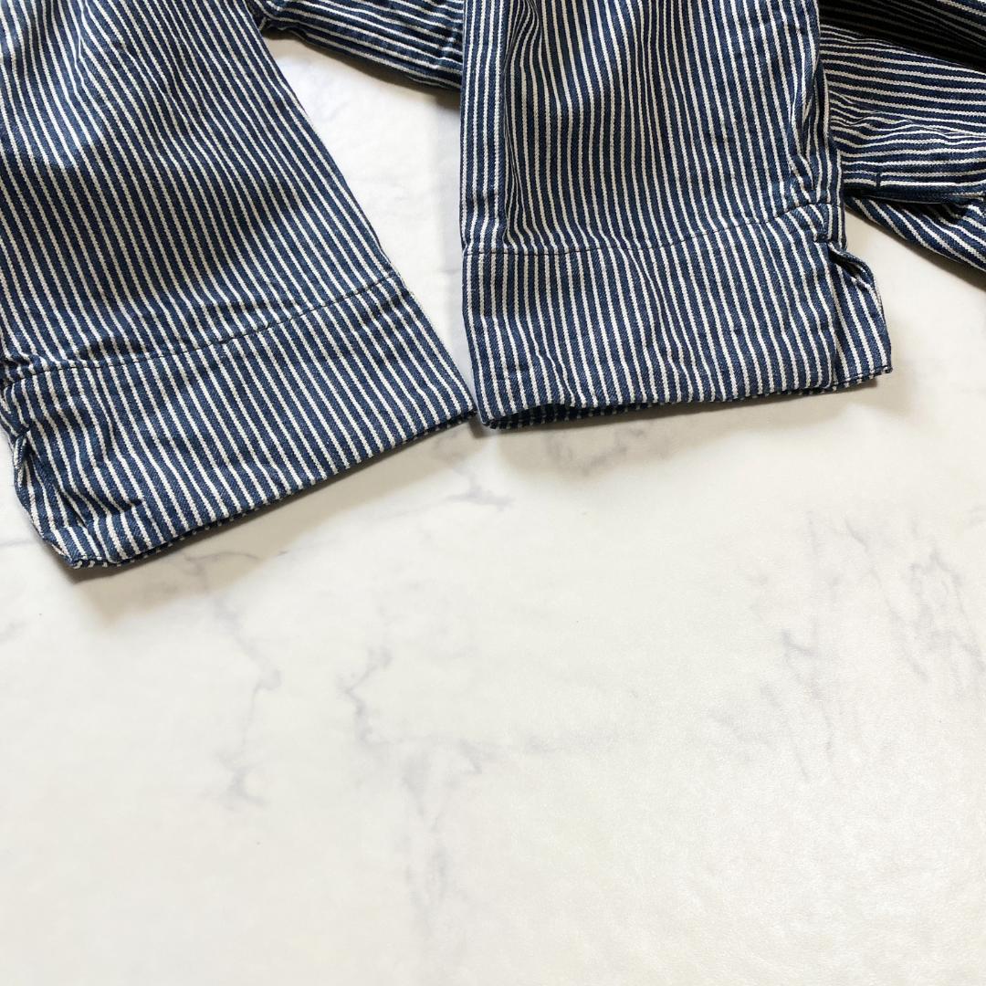 美品✨45R ONEONE いろいろデニムのプルフリルチュニック インディゴ