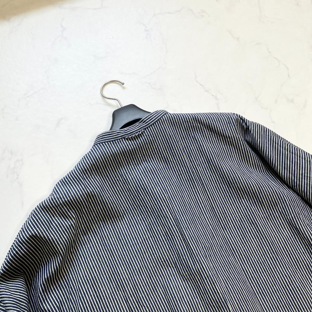 美品✨45R ONEONE いろいろデニムのプルフリルチュニック インディゴ