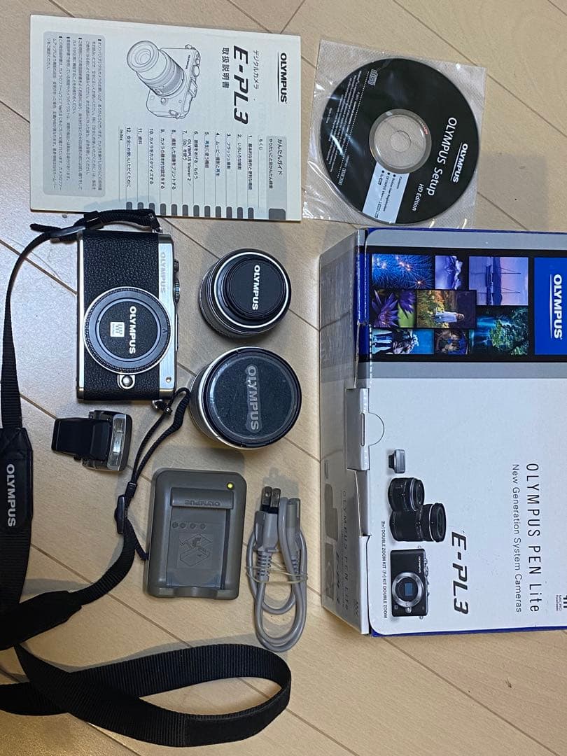 OLYMPUS E-PL3 ミラーレス一眼 本体とレンズ2本