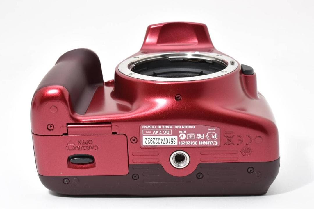 【外観美品】Canon EOS KISS X50 ボディ レッド 動作品