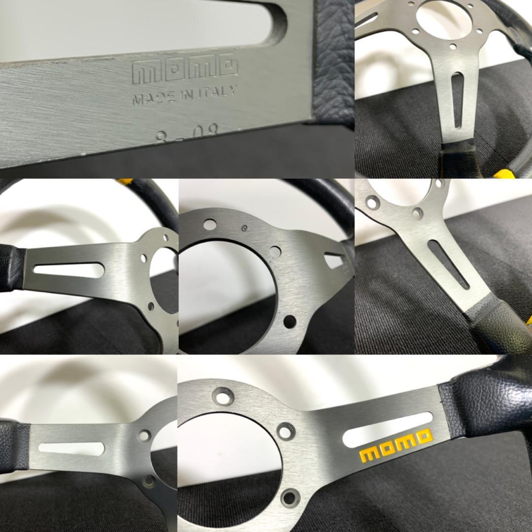 モモ ドリフティング シルバースポーク 35パイ ディープコーン ステアリング