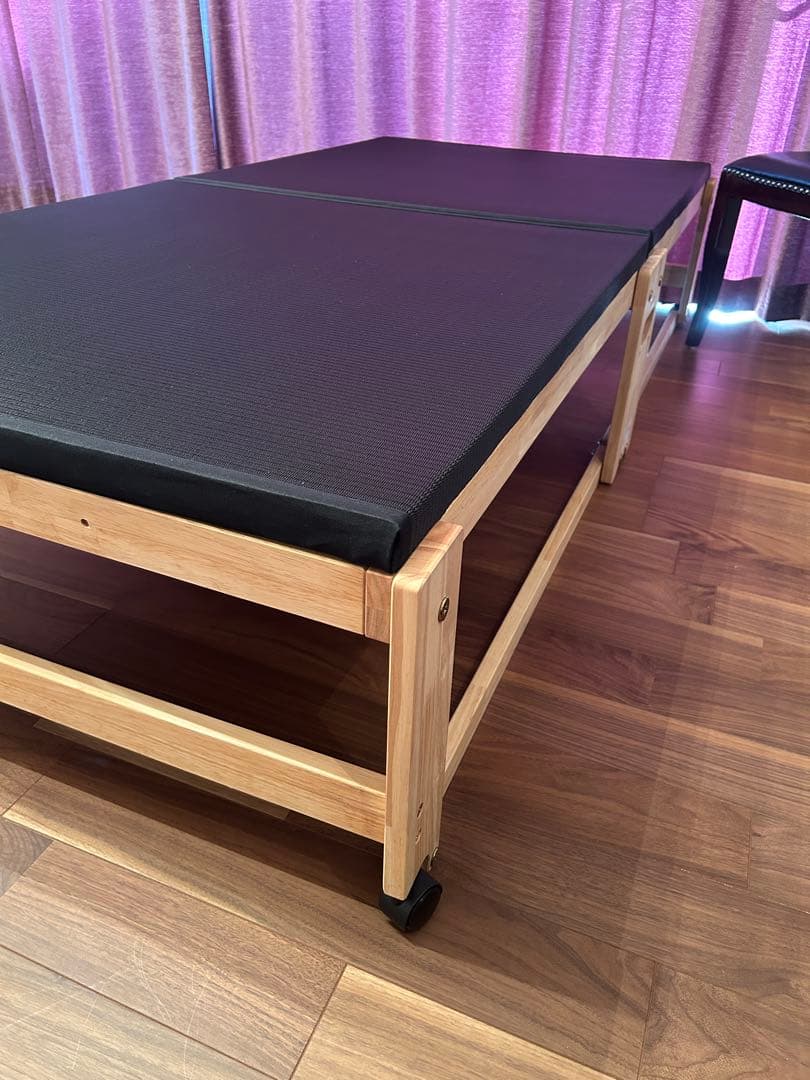中井木工　折りたたみベッド シングル　ブラック畳