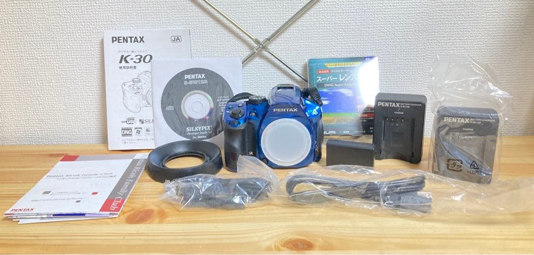 ☆ 付属品多数！！ PENTAX K-30 SR ブルー ペンタックス デジカメ