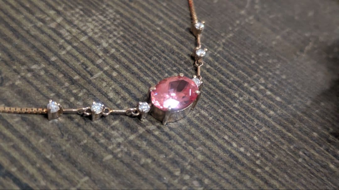 天然ロードクロサイト　 (インカローズ) オーバルミックス カット ネックレス