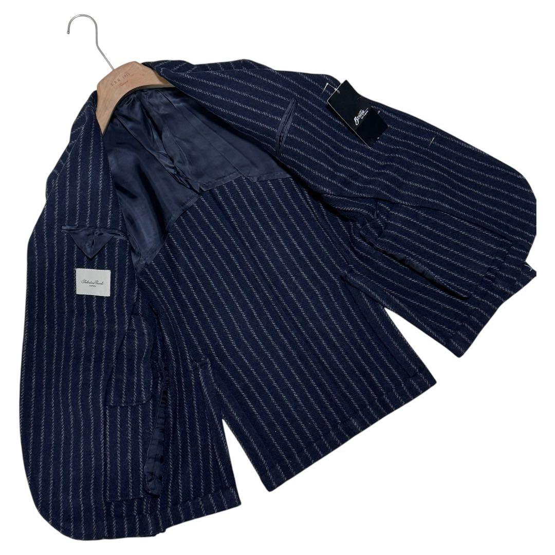 新品★ サルバトーレピッコロ ストライプ ジャケット イタリア製 定価16万円