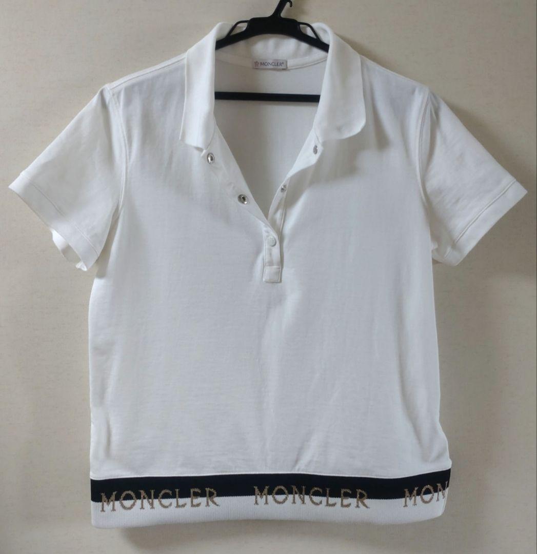 MONCLERモンクレール 半袖ポロシャツ ホワイト
