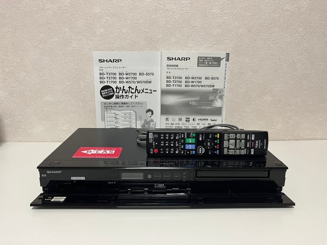 ⭐︎SHARP シャープ AQUOS Blu−rayレコーダー BD-T1700⭐︎