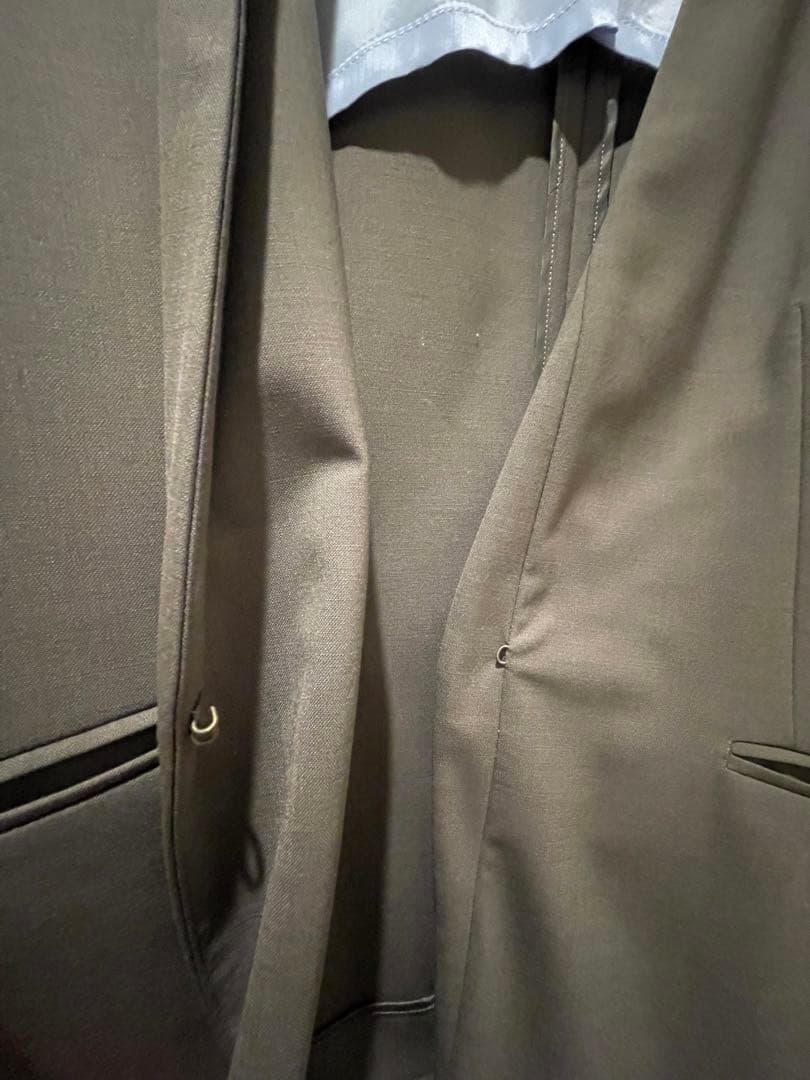 フォーマルスーツ　スカートスーツ　ノーカラージャケット　40サイズ　Lサイズ