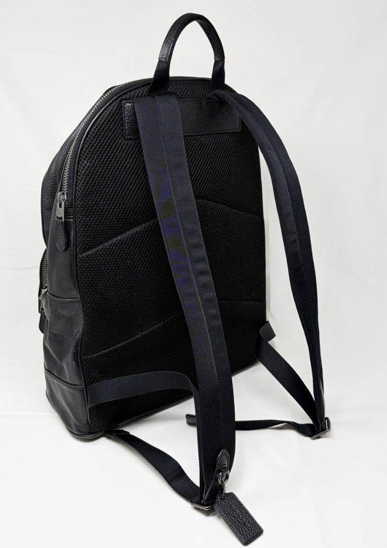 COACH コーチ レザー リュック 黒 2854 ペブル メンズ 通勤バッグ