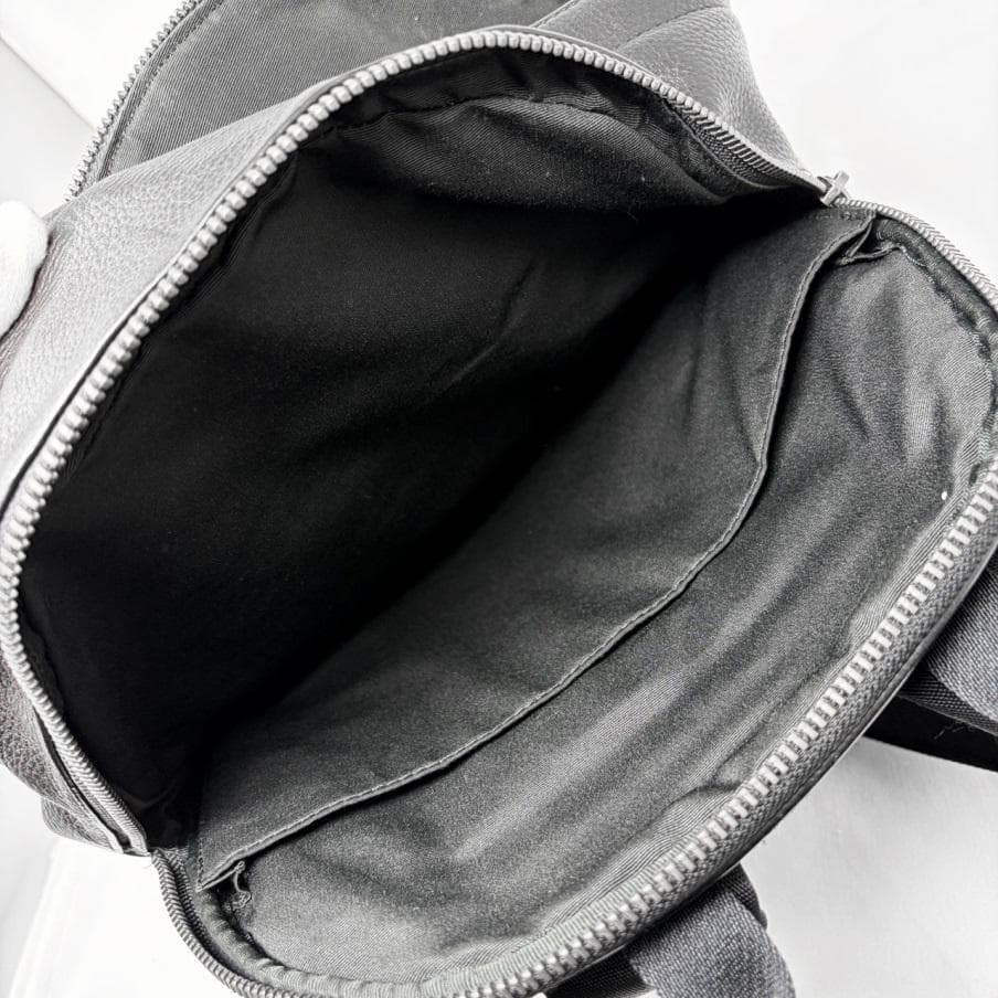 COACH コーチ レザー リュック 黒 2854 ペブル メンズ 通勤バッグ