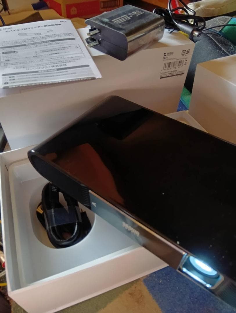 サンワサプライ PRJ-7 モバイルプロジェクター新品未使用　 Fullセット