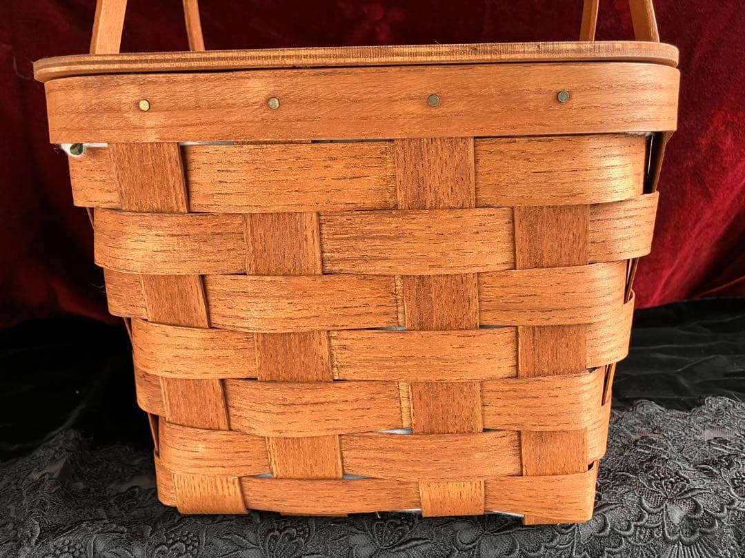 PETERBORO社 ピーターボロ ピクニックバスケット蓋付き ギンガムチェック