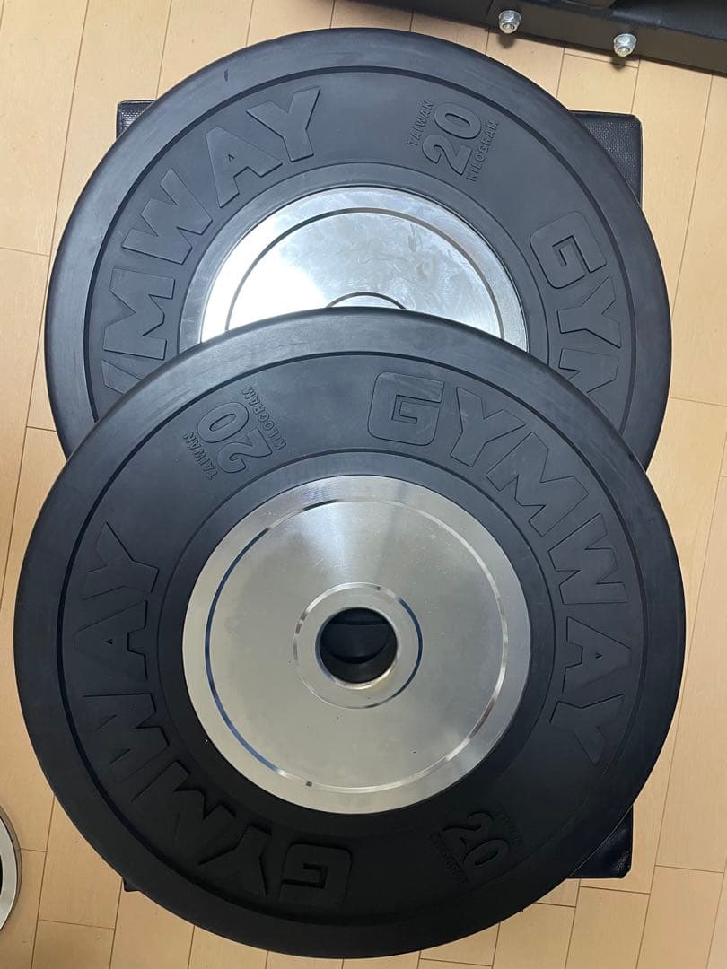 O*a様 GYMWAYバンパープレート20kg（2枚セット）
