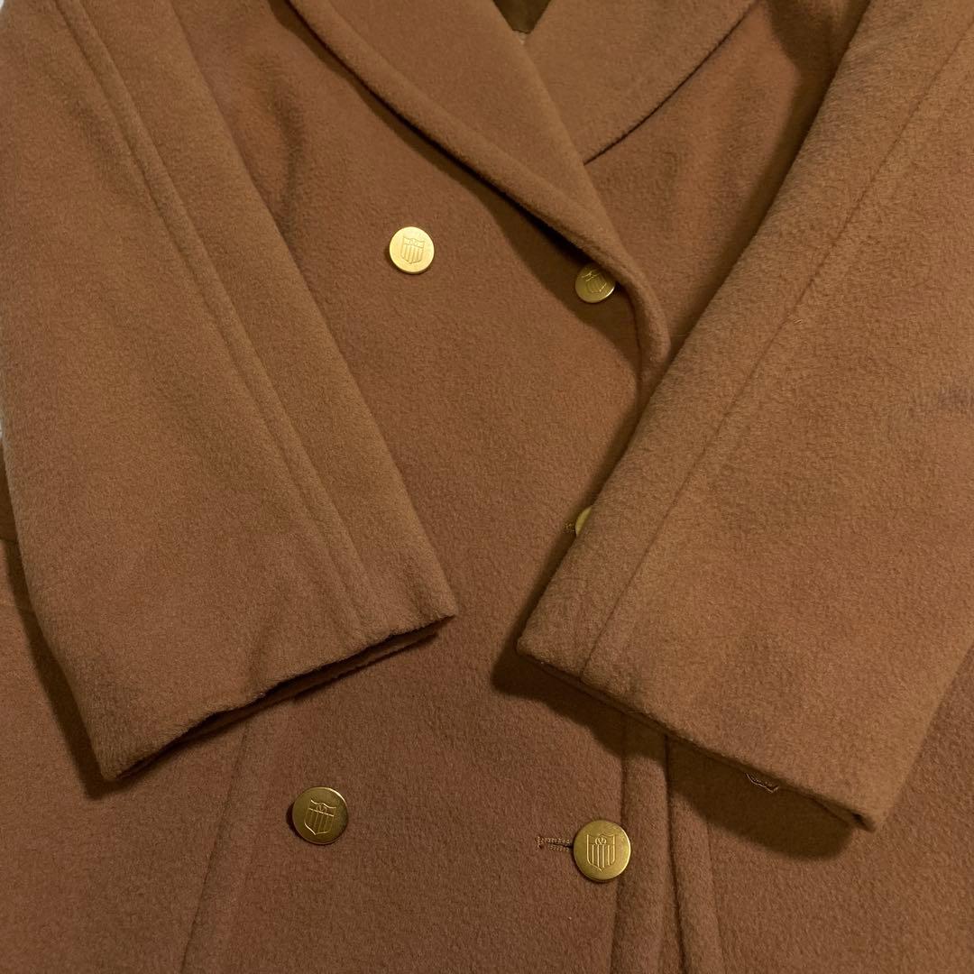 希少♡VALENTINO カシミヤ ダブルフェイスジャケットコート 金ボタン
