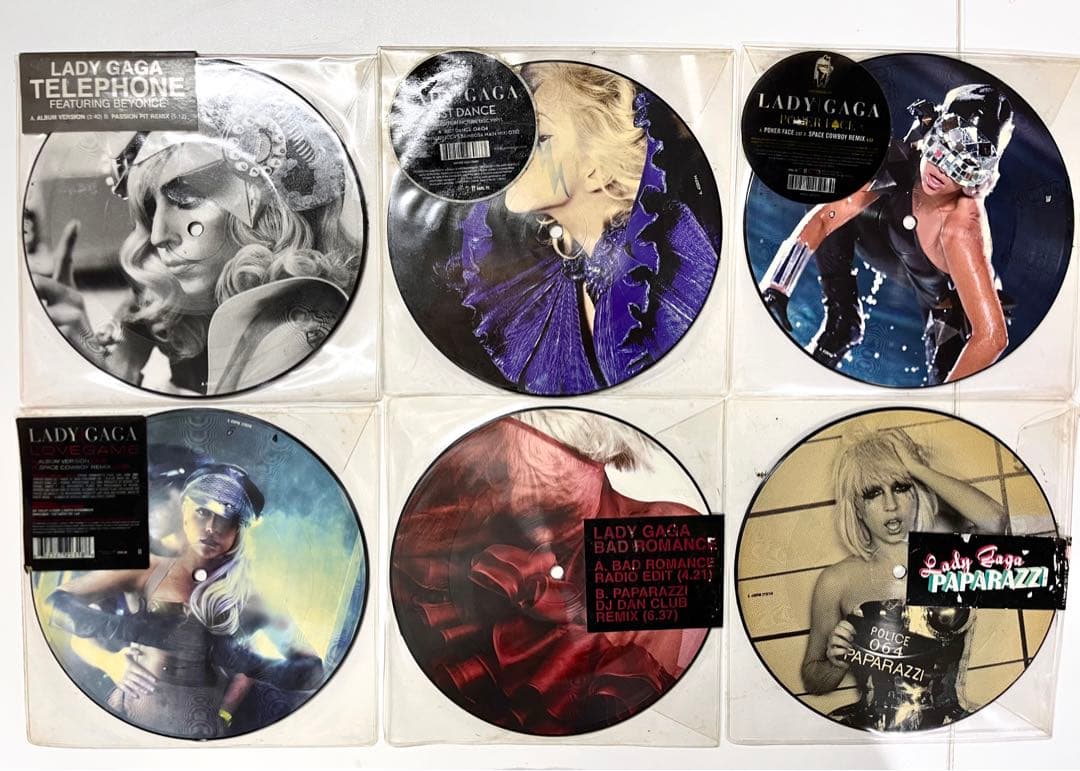 LADY GAGA ピクチャーレコード　6枚セット　希少　レディーガガ