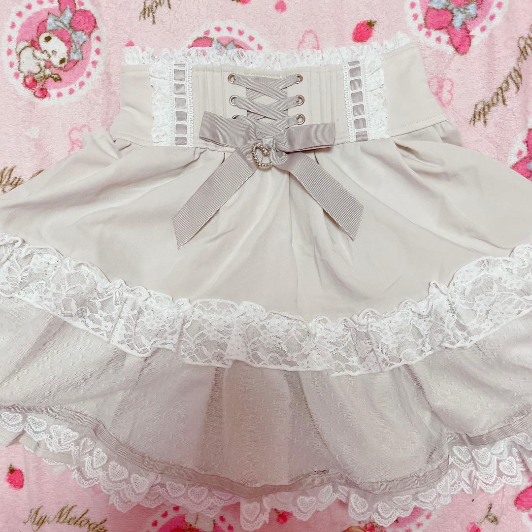 新品タグ付♡リズリサ♡ フロントカシュクールBIGリボンセットアップ♡ピンク♡