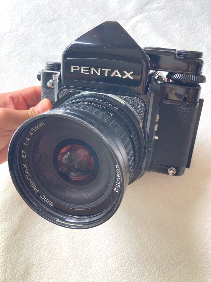 ペンタックス　67 カメラ　45mmレンズ　75mmレンズ　ストロボ　セット