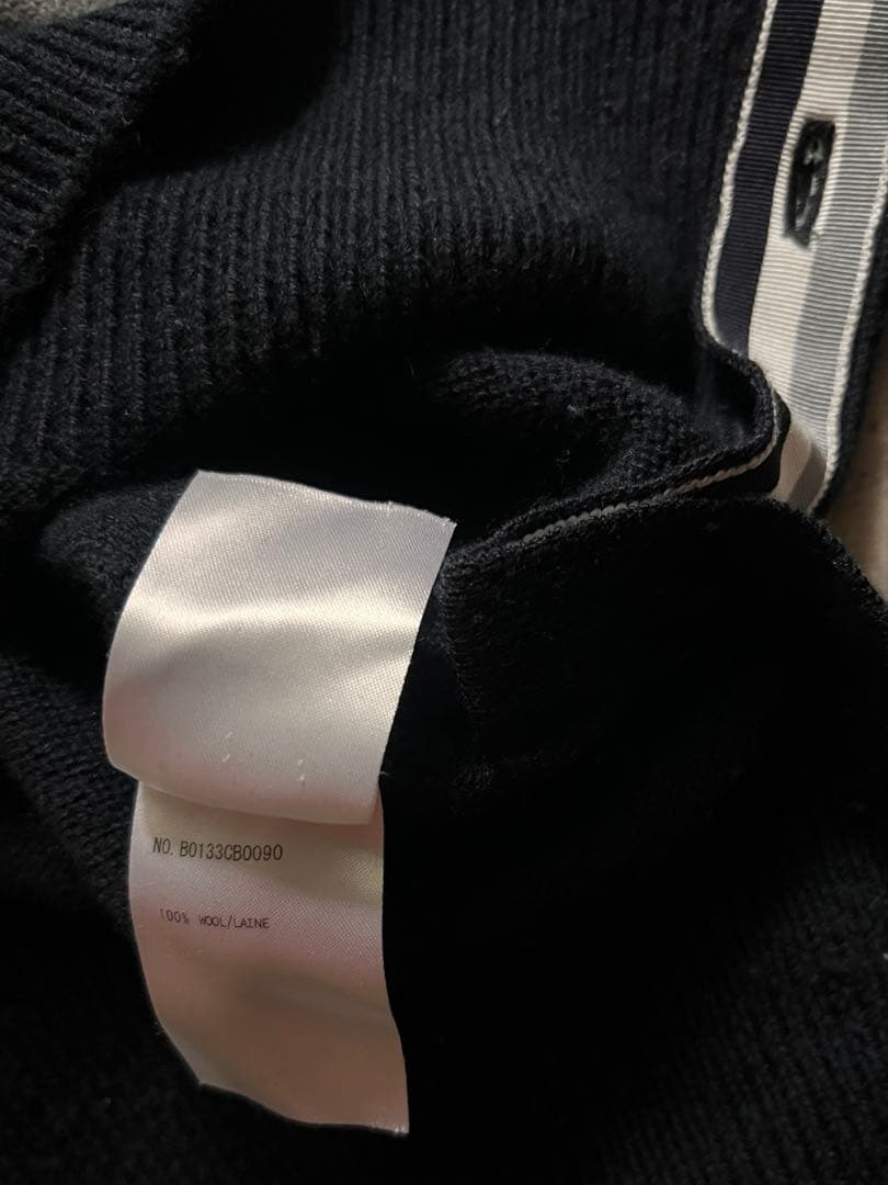 thom grey 冬　ウール　ニット　セーター　チルデン