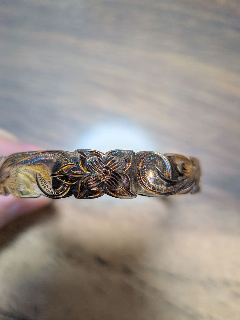 ハワイアンジュエリー　シルバー　銀　925　レディース　バングル　腕輪