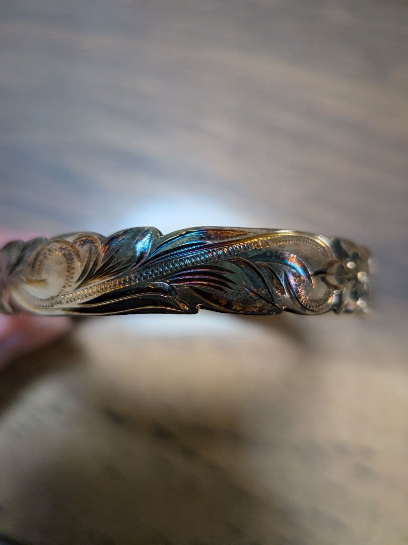 ハワイアンジュエリー　シルバー　銀　925　レディース　バングル　腕輪