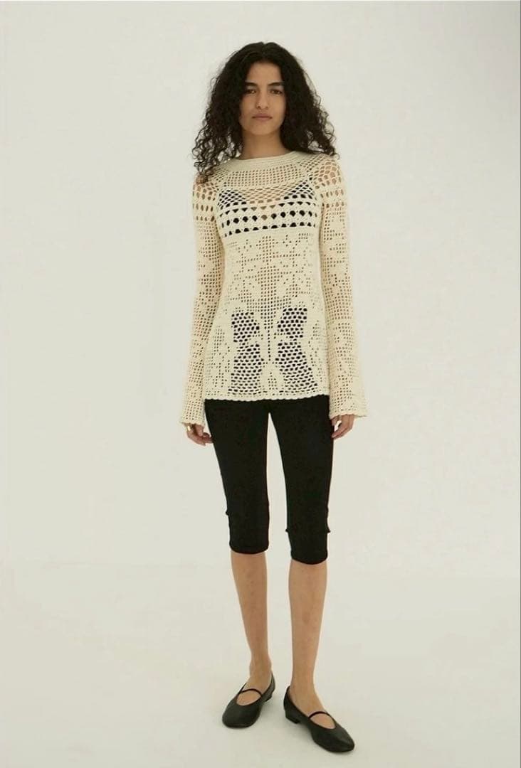 パンツ CLANE CAPRI RIB PANTS