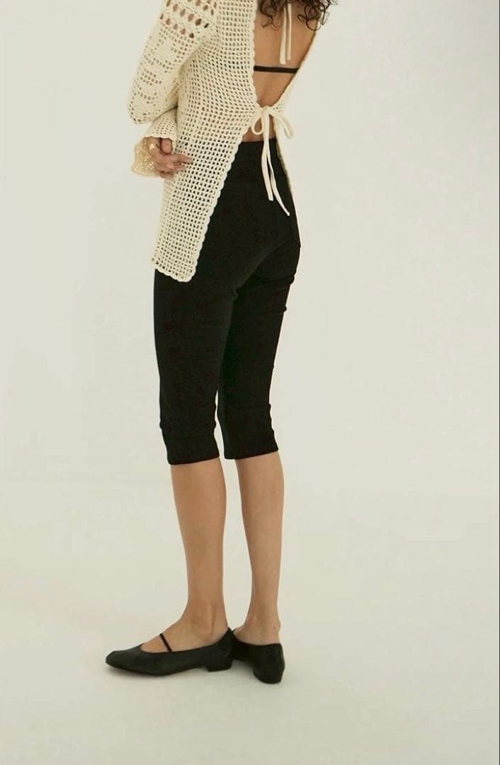 パンツ CLANE CAPRI RIB PANTS