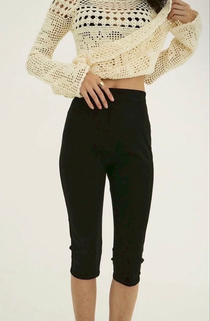 パンツ CLANE CAPRI RIB PANTS