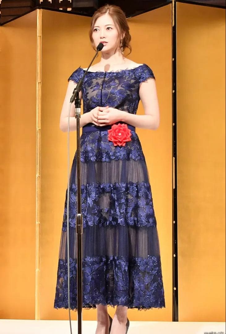 新品 TADASHI SHOJI タダシ ショージ ミモレ丈 ワンピース ドレス