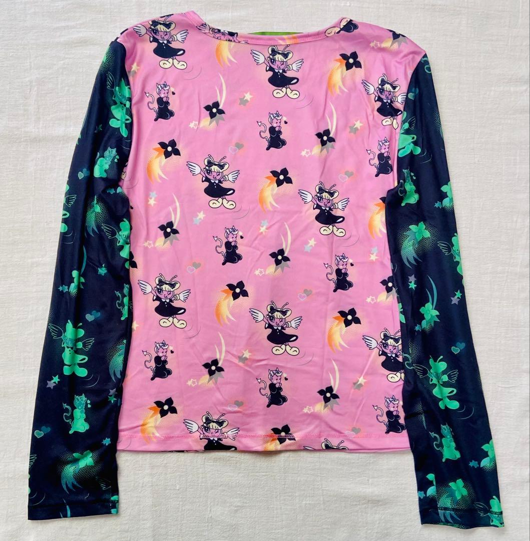 CHOPOVA LOWENA Neon Swoosh Fitted Top 長袖