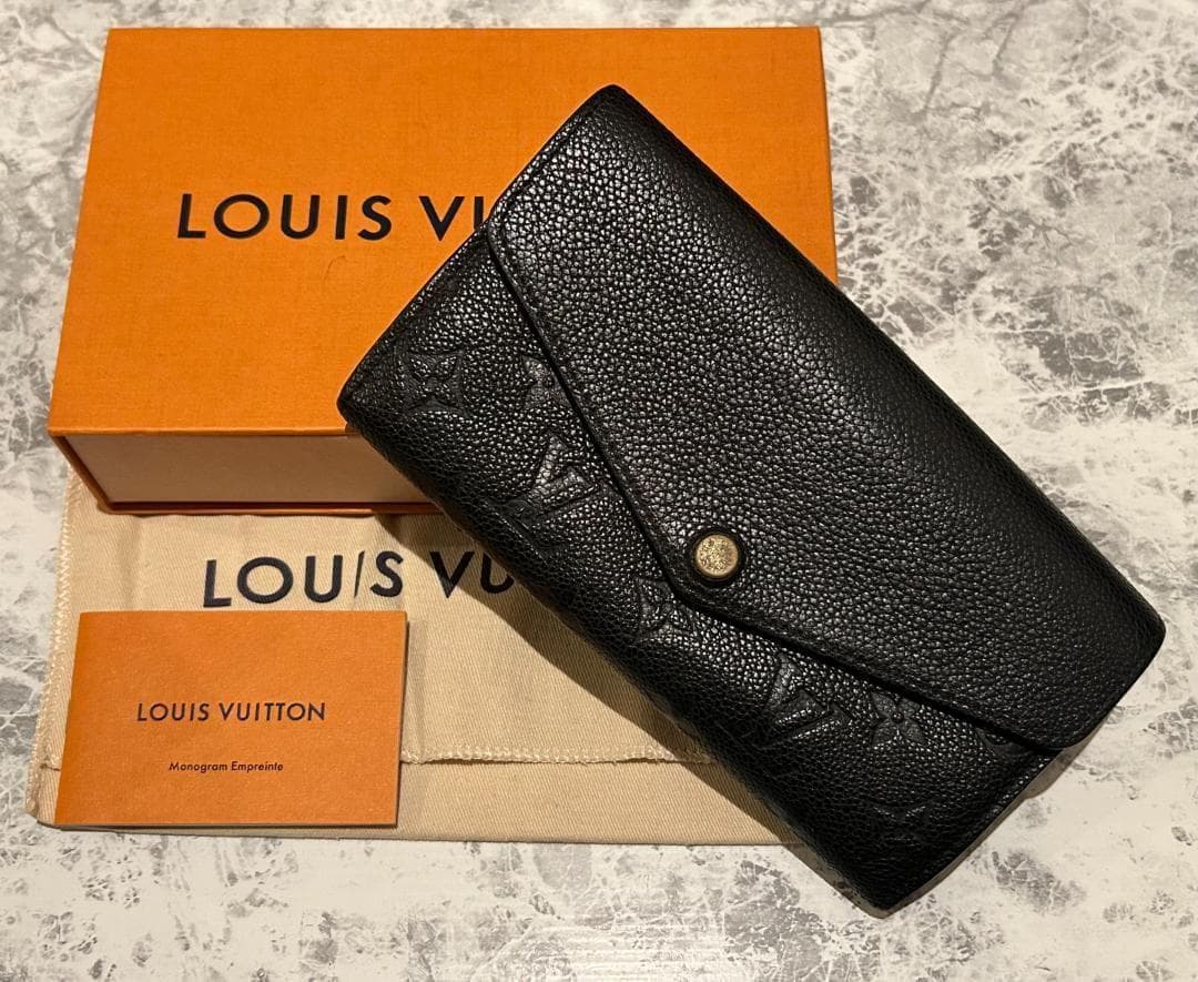 LOUIS VUITTON 財布 ポルトフォイユサラ モノグラム アンプラント