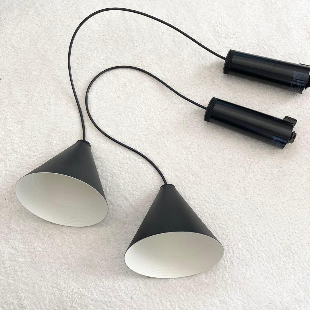 ペンダントライト　小型ペンダント　2つ　黒　ブラック