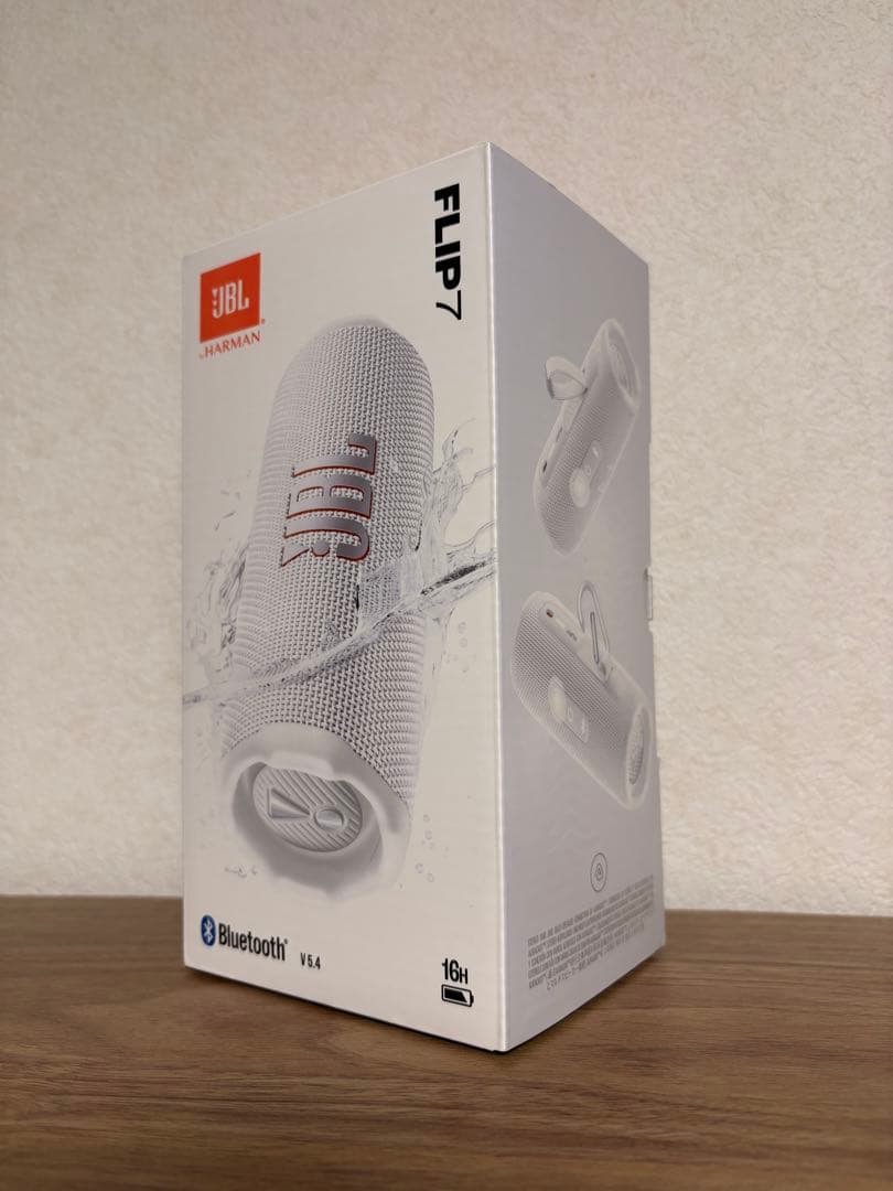 JBL FLIP 7/ストラップ・カラビナ付属/JBLFLIP7WHT