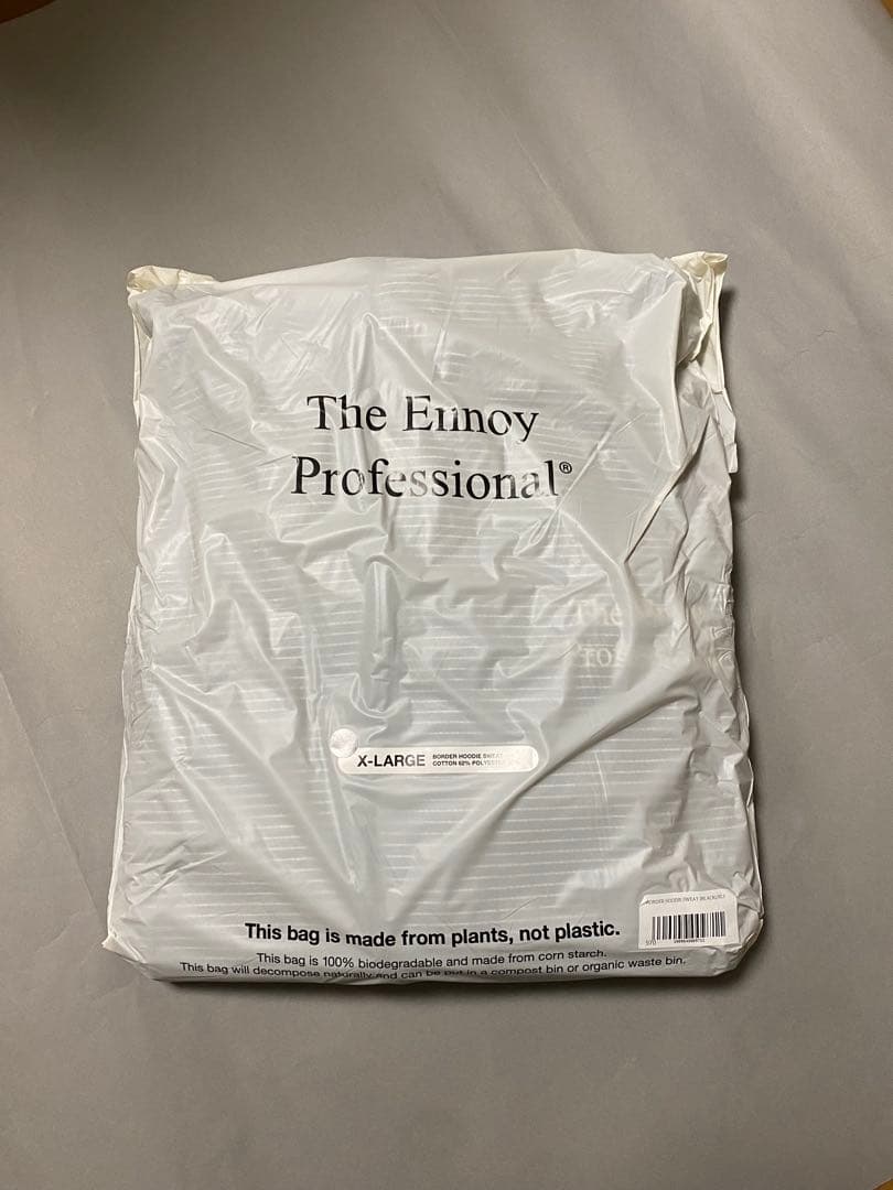 ENNOY BORDER HOODIE パーカー 2025 ブラック