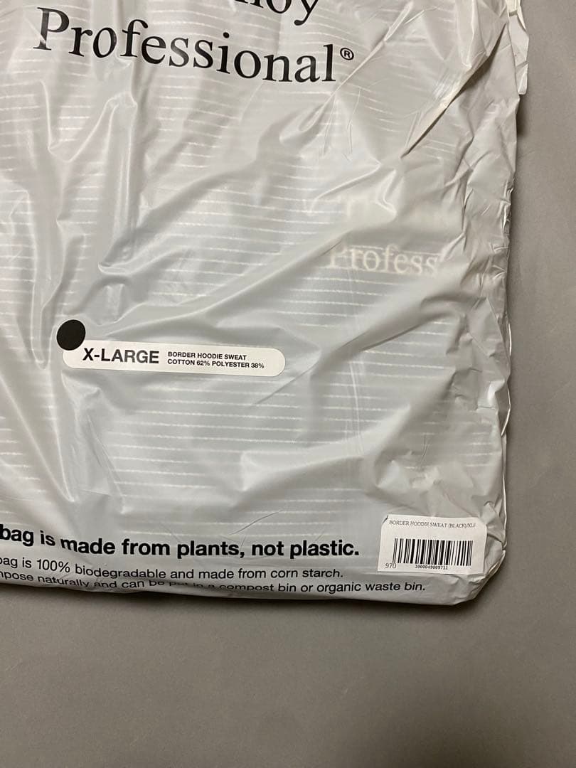 ENNOY BORDER HOODIE パーカー 2025 ブラック