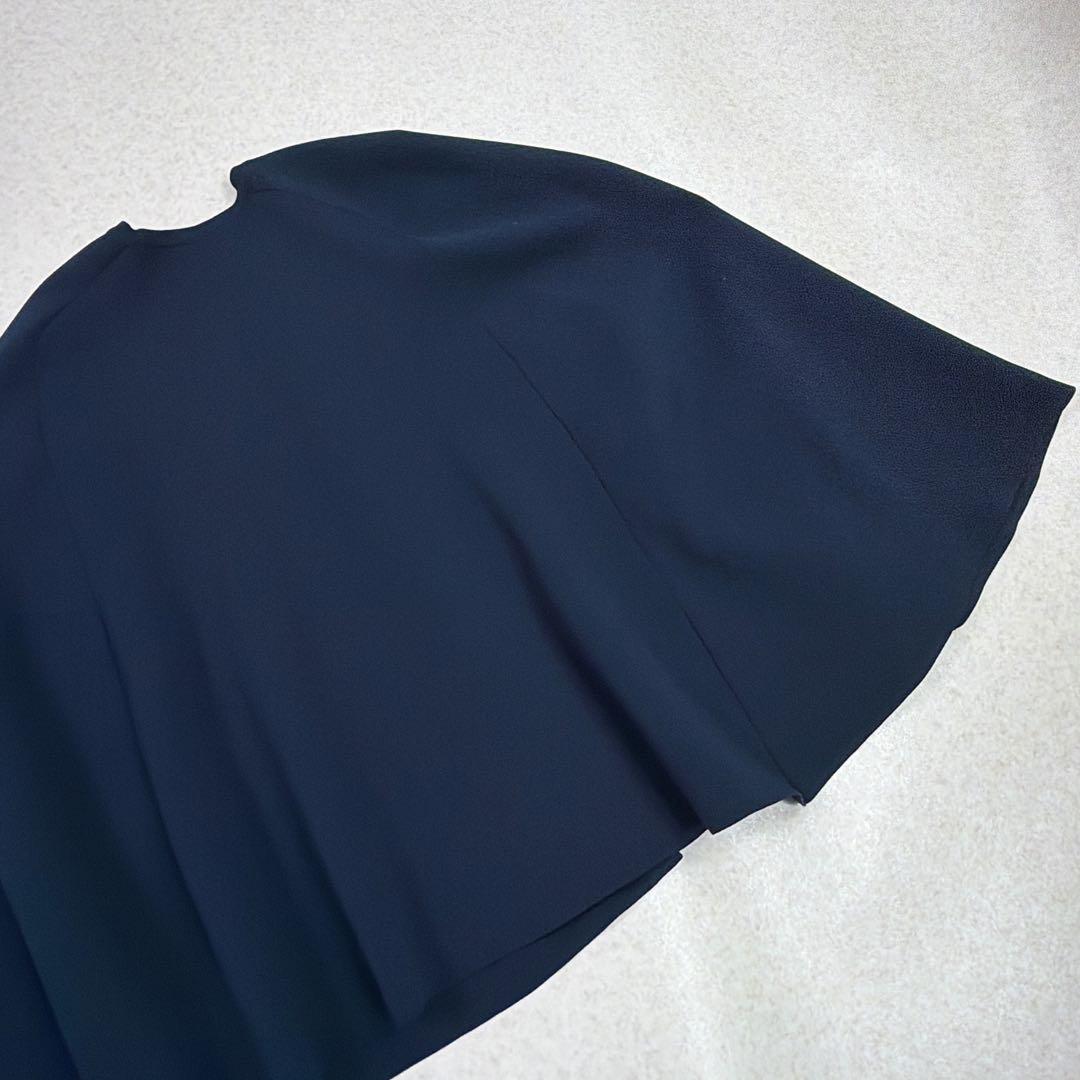 UNITED ARROWS ケープ カーディガン ネイビー　金ボタン　タキマキ