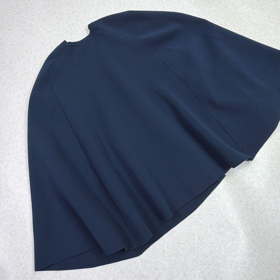 UNITED ARROWS ケープ カーディガン ネイビー　金ボタン　タキマキ