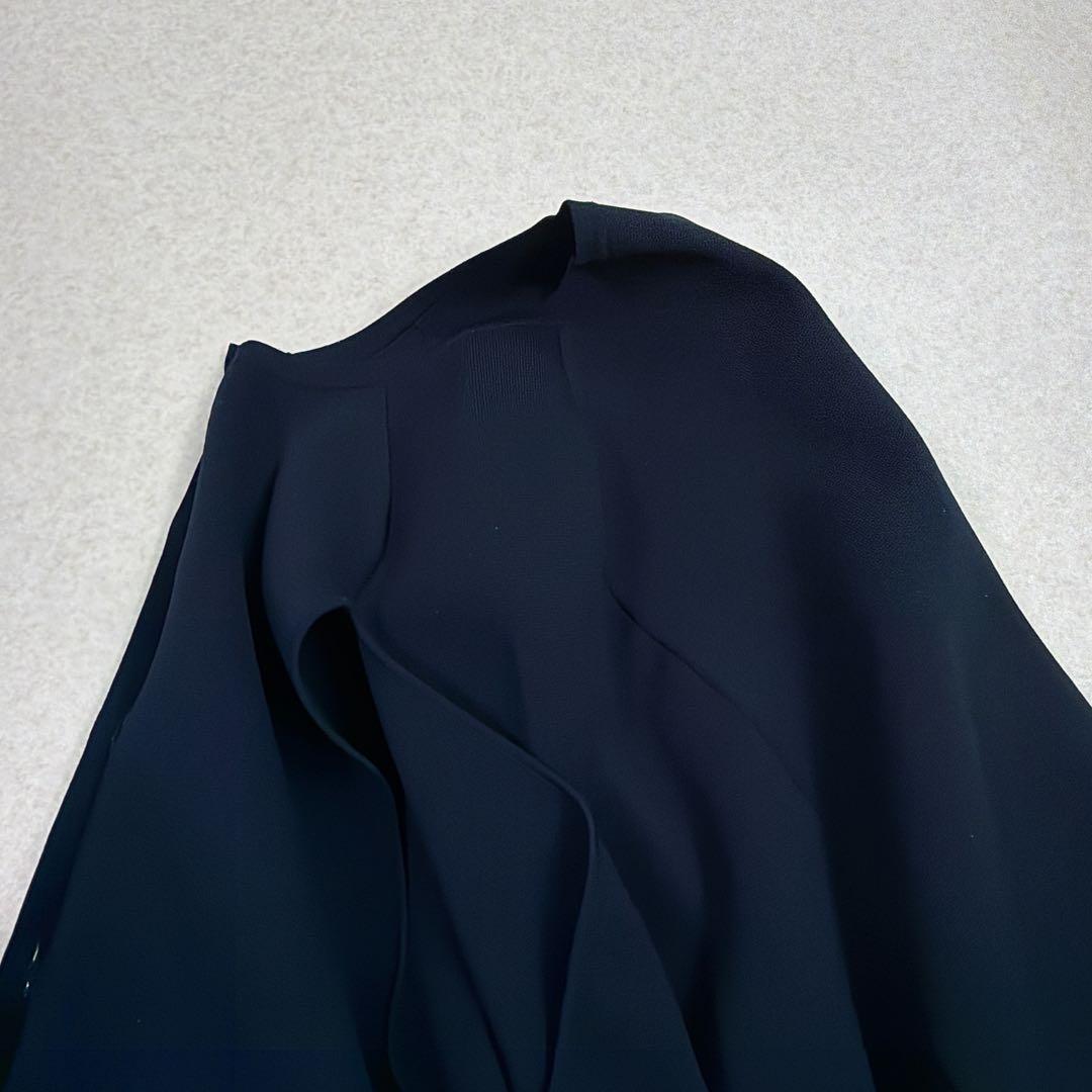 UNITED ARROWS ケープ カーディガン ネイビー　金ボタン　タキマキ