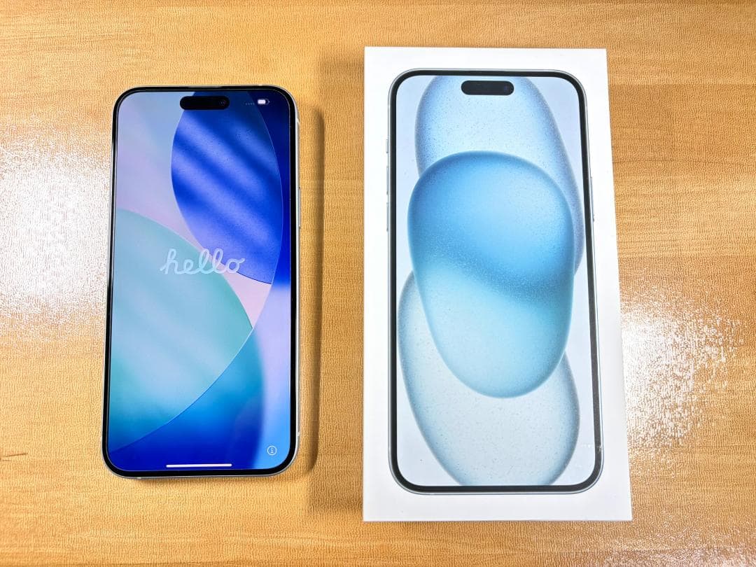 ●極美品●バッテリー95％●iPhone 15 Plus ブルー 128GB●