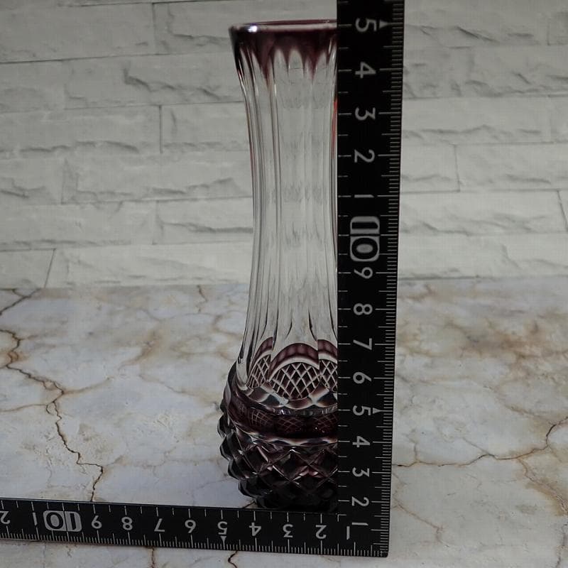 Tony_mam 様RU-6020　創作　島津　薩摩切子　色被せガラス