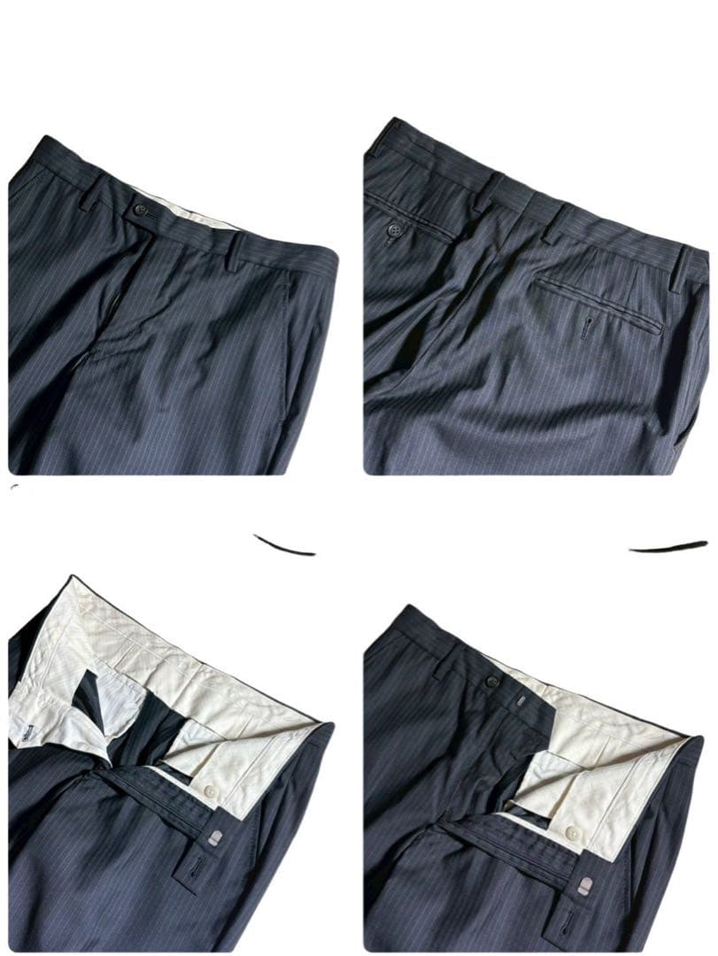 ポールスミス×ロロピアーナ 3ピース スーツ ストライプ SOHO FIT M