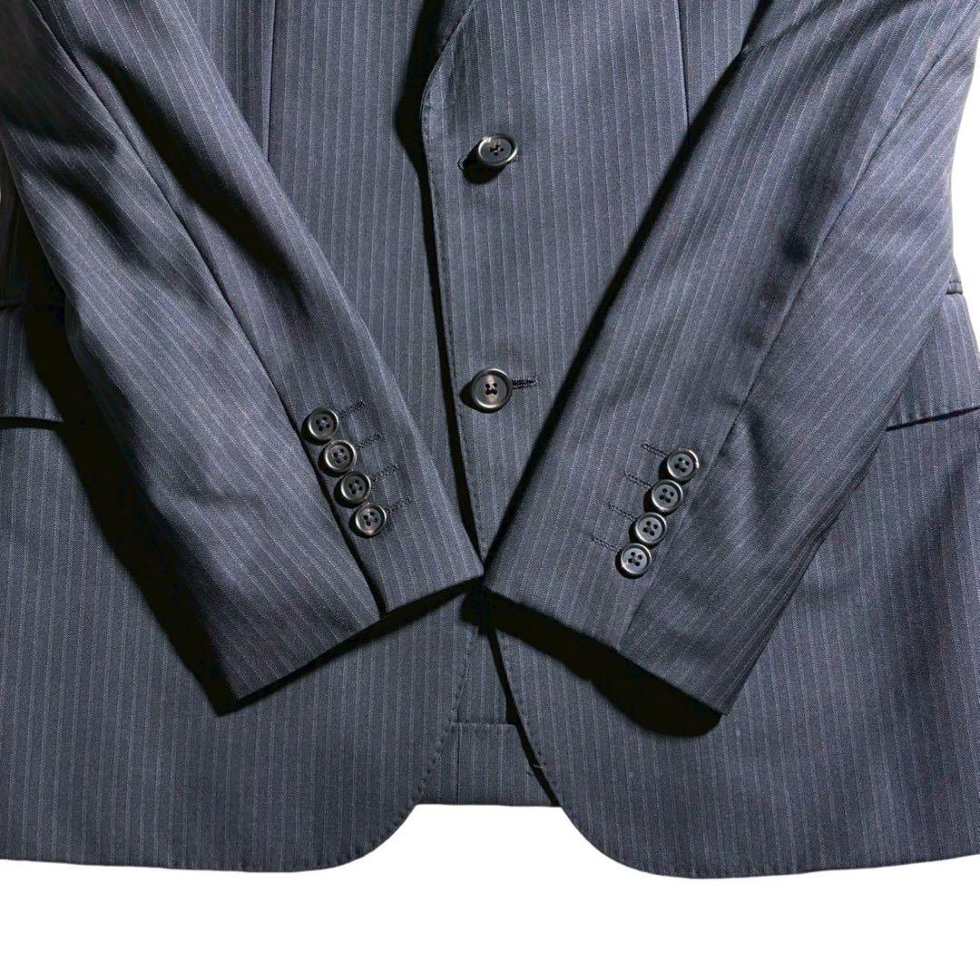 ポールスミス×ロロピアーナ 3ピース スーツ ストライプ SOHO FIT M