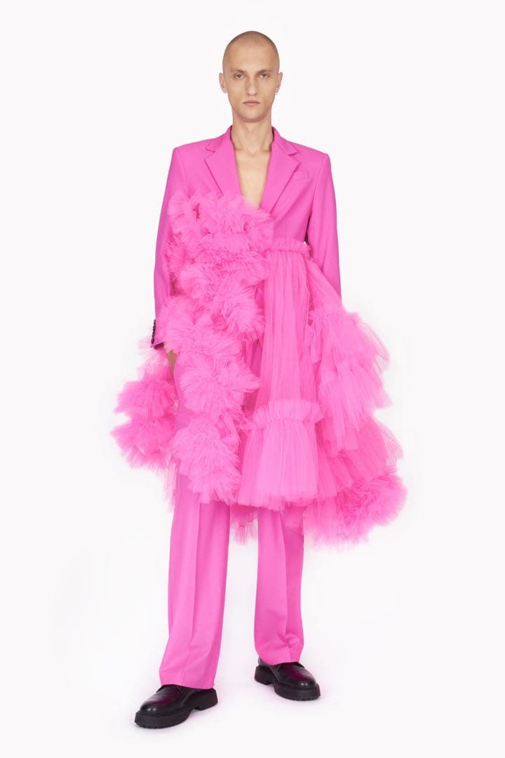 希少　Act N°1 アクトヌメロウーノ　フリル　ジャケット　黒