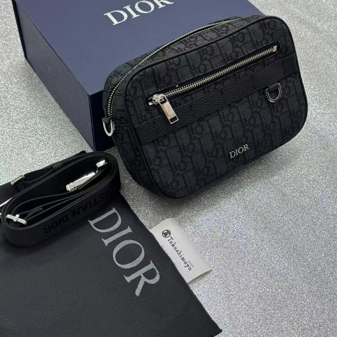 本日発送ダークグレー ロゴ入り ショルダーバッグ