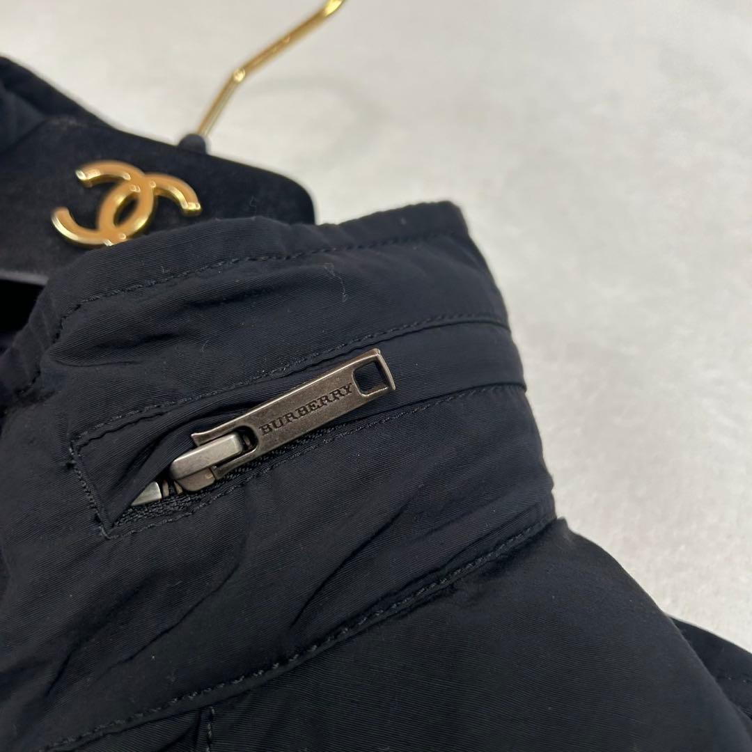 J179 M バーバリーロンドン モッズコート ブラック メンズ